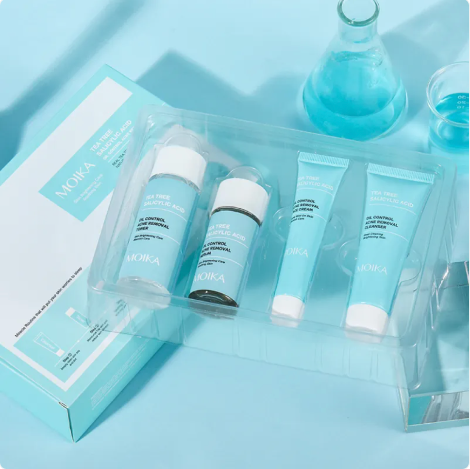 Glowly Clear Skin Tea Tree Set — Purifying Skincare Routine