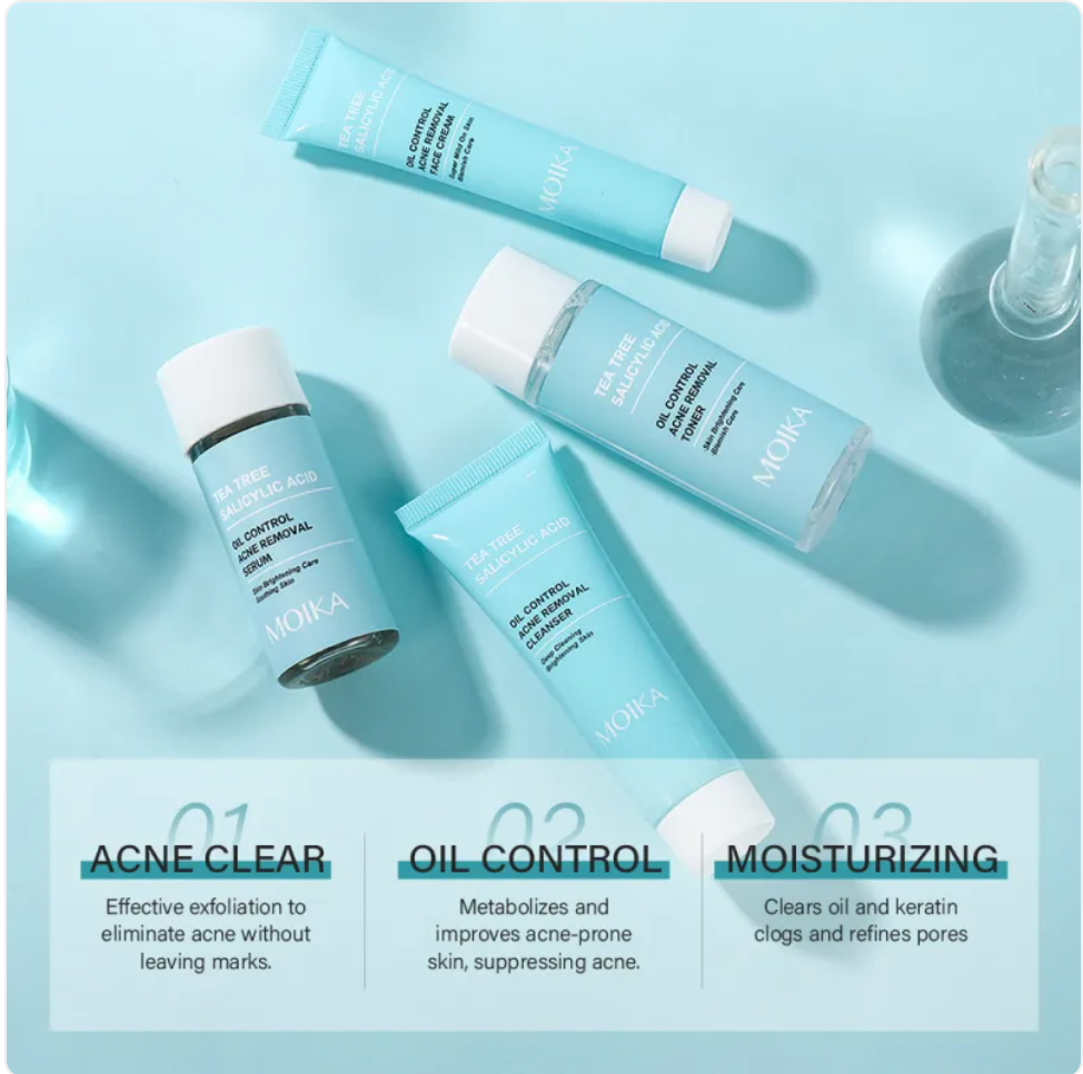 Glowly Clear Skin Tea Tree Set — Purifying Skincare Routine